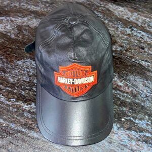 Harley-Davidson vintage all leather hat.